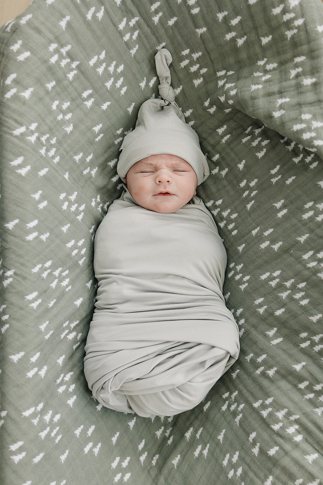 Sage Bamboo Newborn Knot Hat - BIG FRENCHIES
