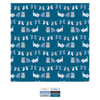 Print Bandana Bib Set of 3 in Little Boy Blue Stripe, Dew & Seaport 3 Little Kittens
