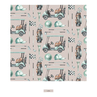 Print Convertible Sleeper with Zipper in Latte Golf