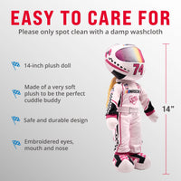 NASCAR | Sophie Speedster Racecar Driver 14" Plush Figure