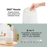 Wave 3-in-1 Cool Mist Baby Humidifier