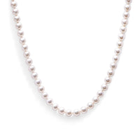 14K Yellow Gold 8.0x8.5mm Akoya Pearl Strand Necklace