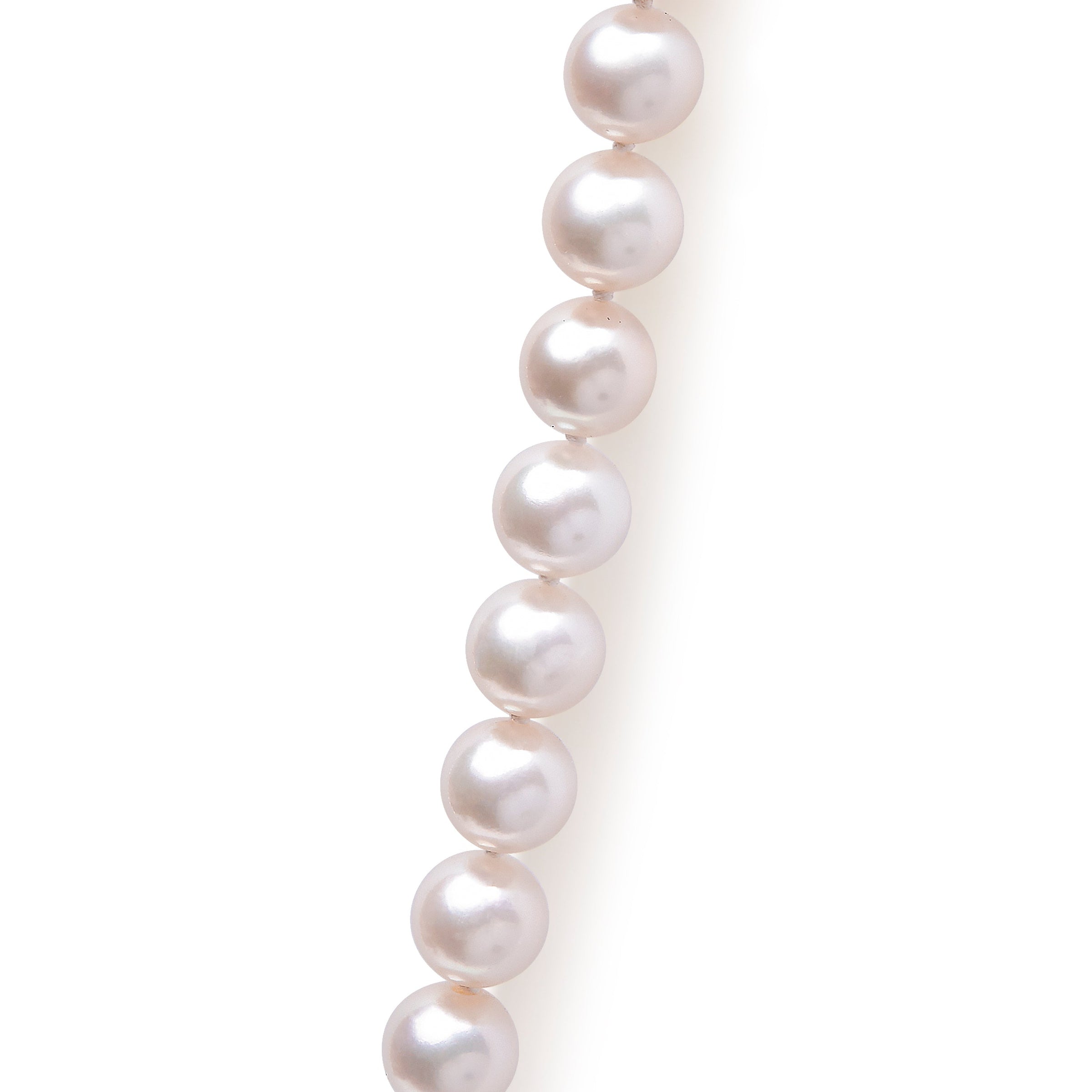 14K Yellow Gold 8.0x8.5mm Akoya Pearl Strand Necklace