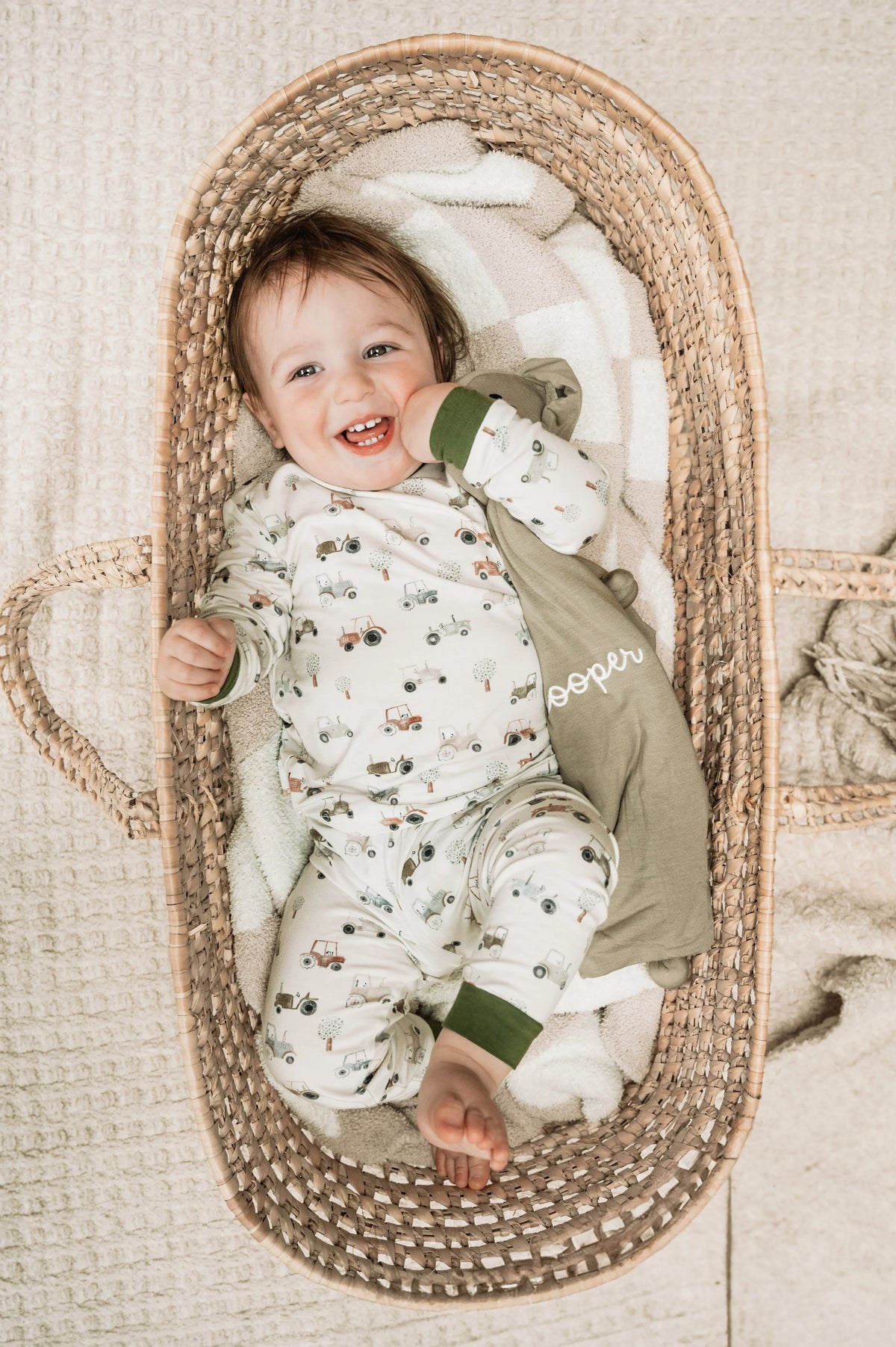Tiny Tractors 2pc Bamboo Pajamas - BIG FRENCHIES