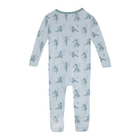 Print Convertible Sleeper with Zipper in Illusion Blue Forest Fairies