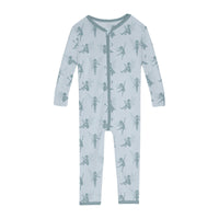 Print Convertible Sleeper with Zipper in Illusion Blue Forest Fairies