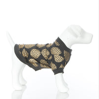 Print Dog Jammies in Pewter Pinecones