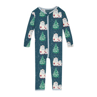 Print Convertible Sleeper with Zipper in Peacock Yeti
