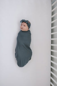 Charcoal Bamboo Head Wrap - BIG FRENCHIES