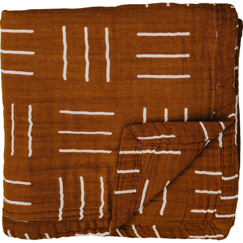 Mustard Mudcloth Muslin Quilt - BIG FRENCHIES