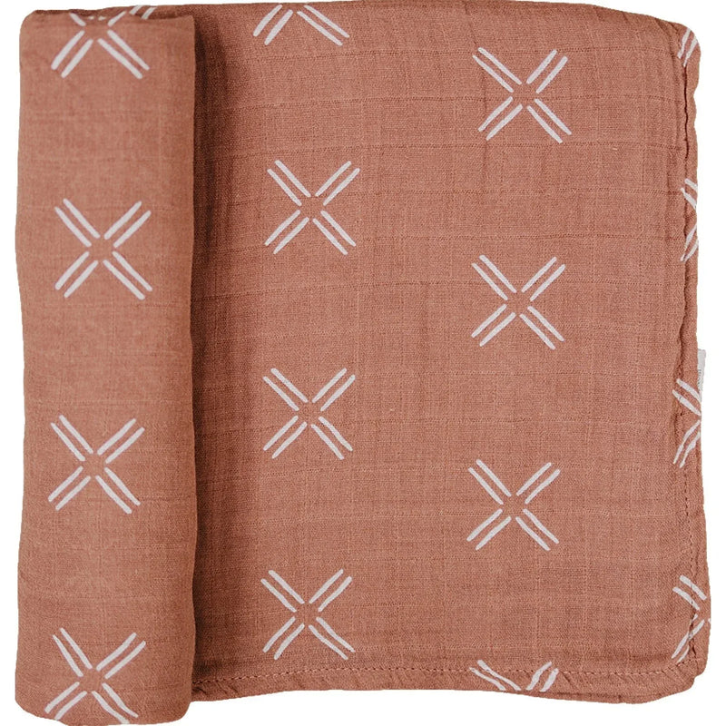 Just Peachy Muslin Swaddle Blanket - BIG FRENCHIES