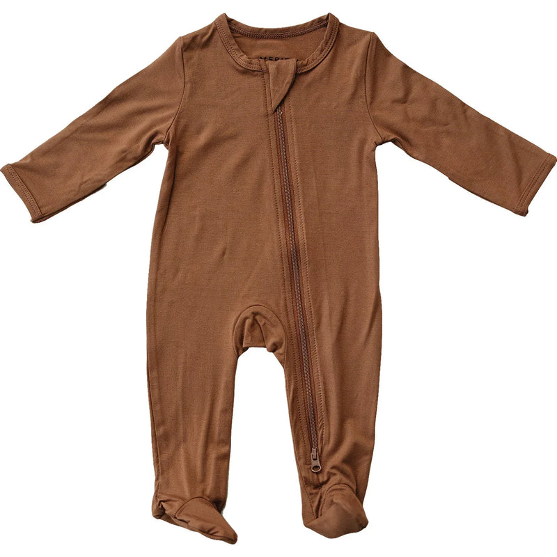 Rust Bamboo Footed Zipper - BIG FRENCHIES
