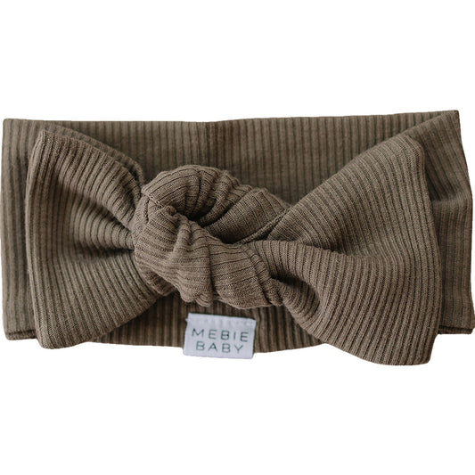 Cocoa Organic Cotton Ribbed Head Wrap - BIG FRENCHIES