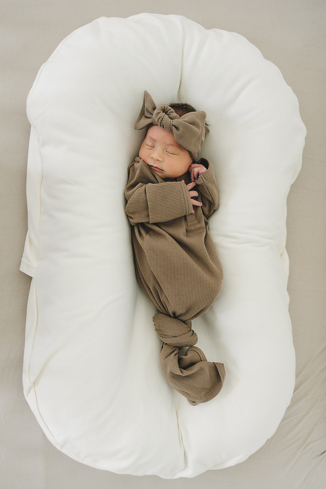 Cocoa Organic Cotton Ribbed Head Wrap - BIG FRENCHIES