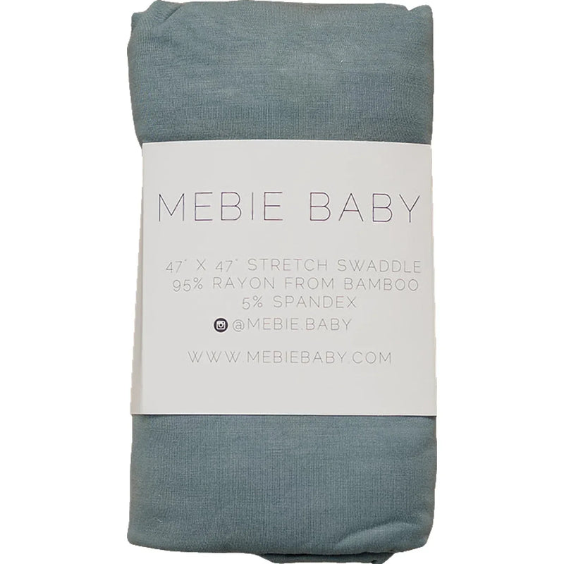 Dusty Blue Bamboo Stretch Swaddle - BIG FRENCHIES