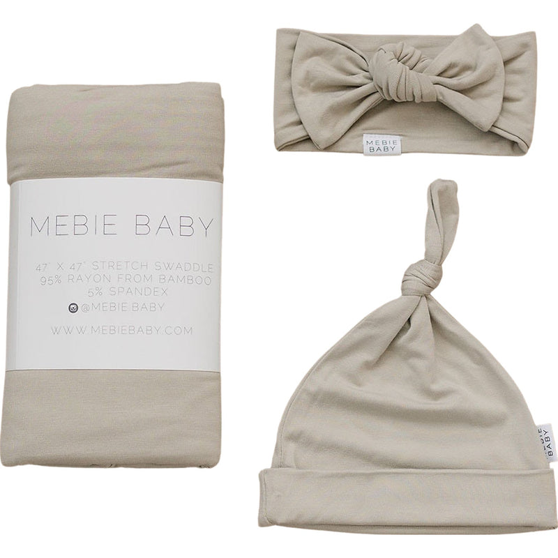 Oatmeal Bamboo Hat OR Head Wrap Set - BIG FRENCHIES