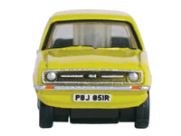 Ford Escort Mk2 RHD (Right Hand Drive) Signal Yellow 1/148 (N) Scale Diecast Model Car by Oxford Diecast