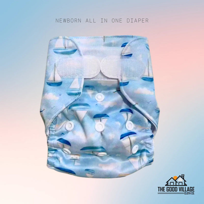 Newborn All-in-One Diaper | Dreamy Voyages - BIG FRENCHIES