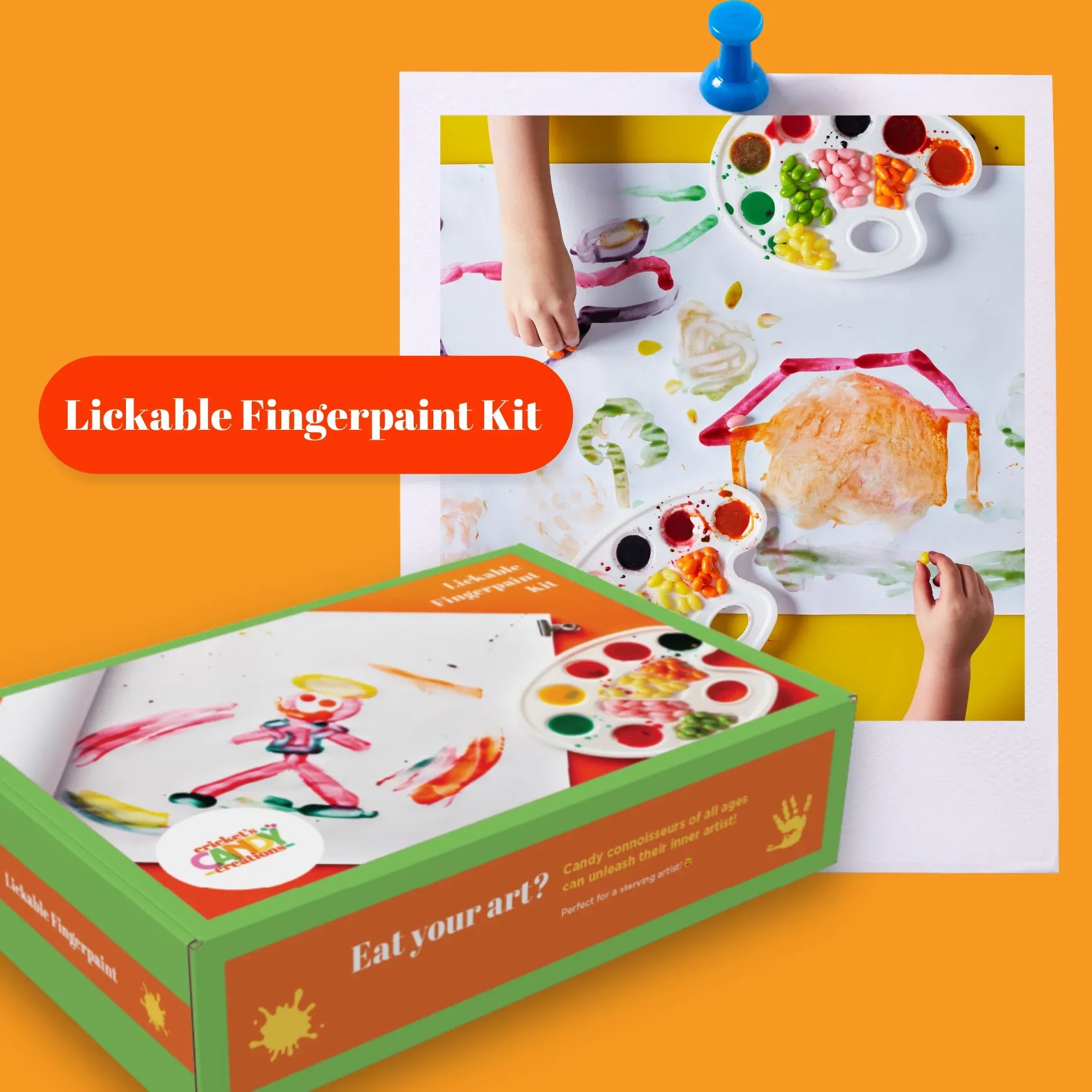 Edible Lickable Finger Paint Craft Kit - BIG FRENCHIES