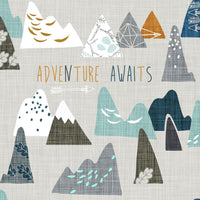 Adventure Awaits Splash Mat - A Waterproof Catch-All for Highchair Spills and More!