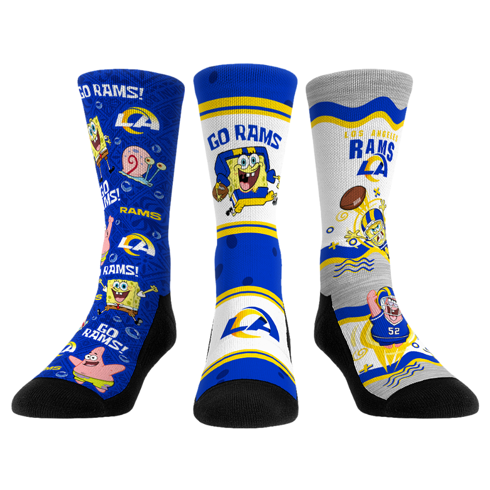Los Angeles Rams - SpongeBob SquarePants - 3-Pack