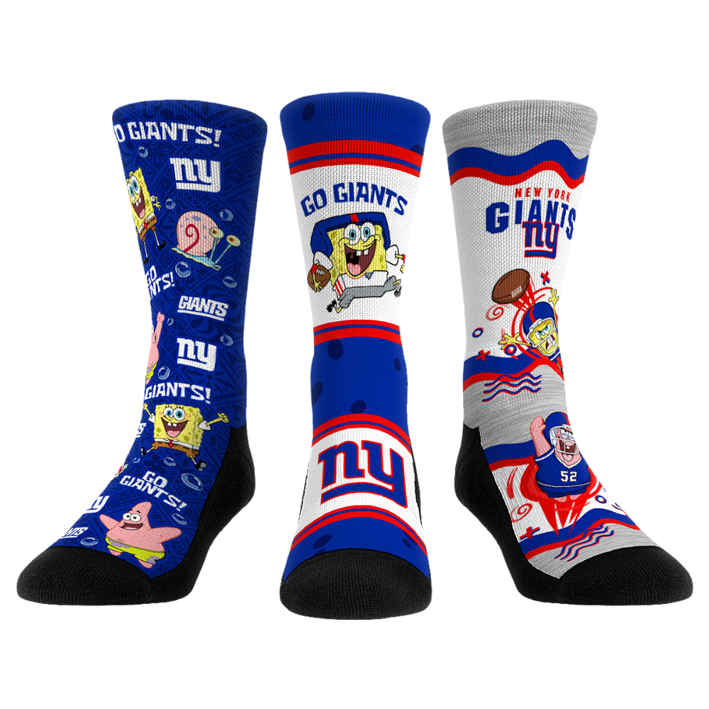 New York Giants - SpongeBob SquarePants - 3-Pack