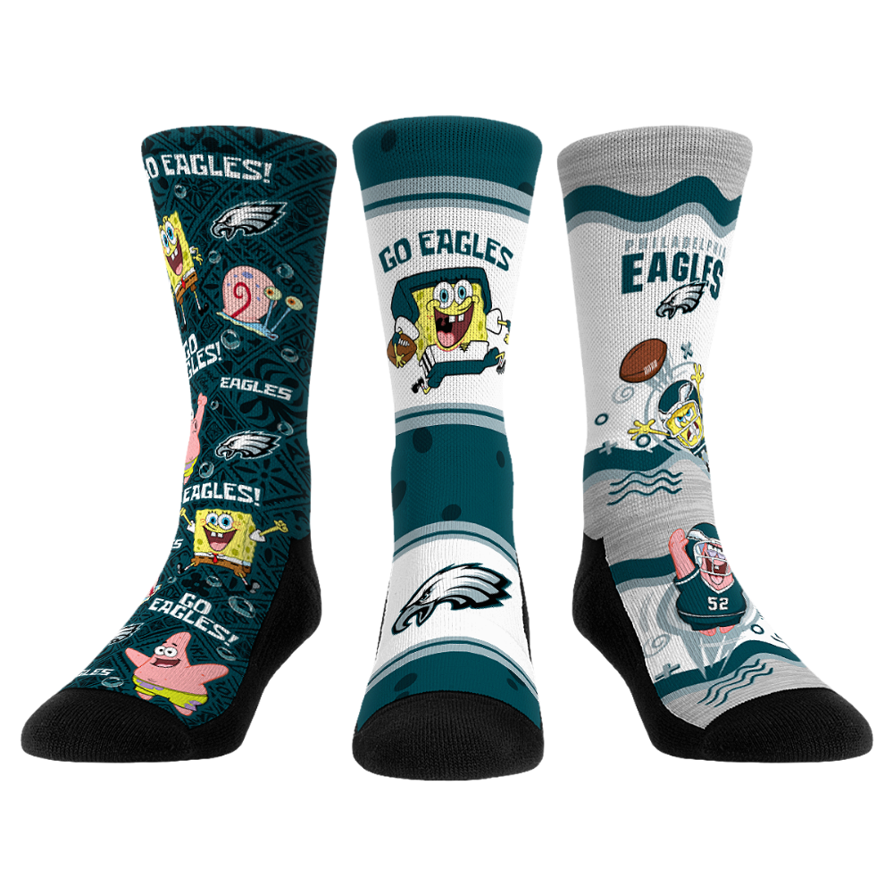 Philadelphia Eagles - SpongeBob SquarePants - 3-Pack