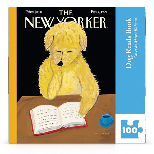 Dog Reads Book Mini - BIG FRENCHIES