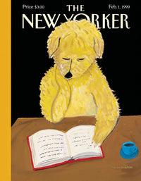 Dog Reads Book Mini - BIG FRENCHIES