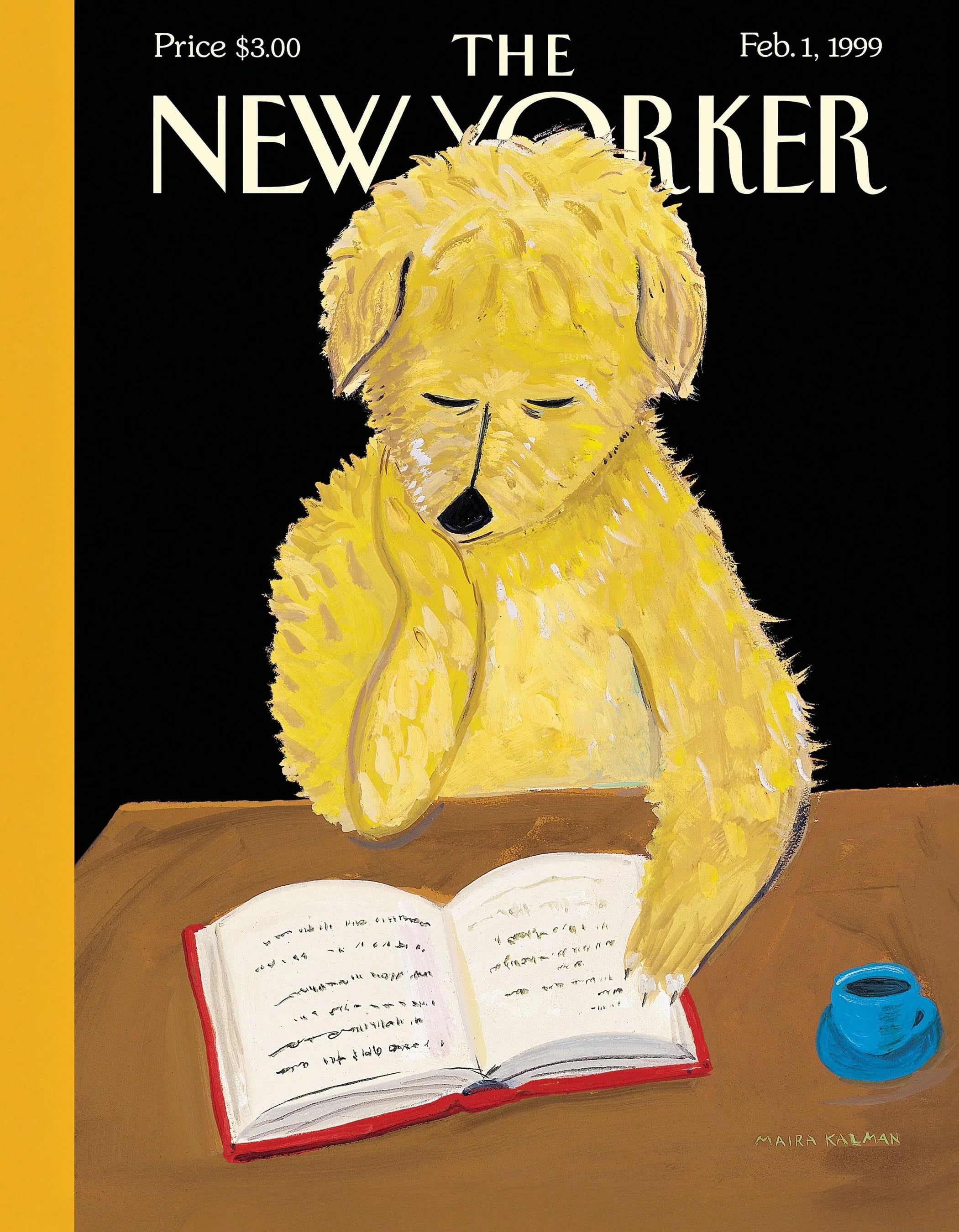 Dog Reads Book Mini - BIG FRENCHIES