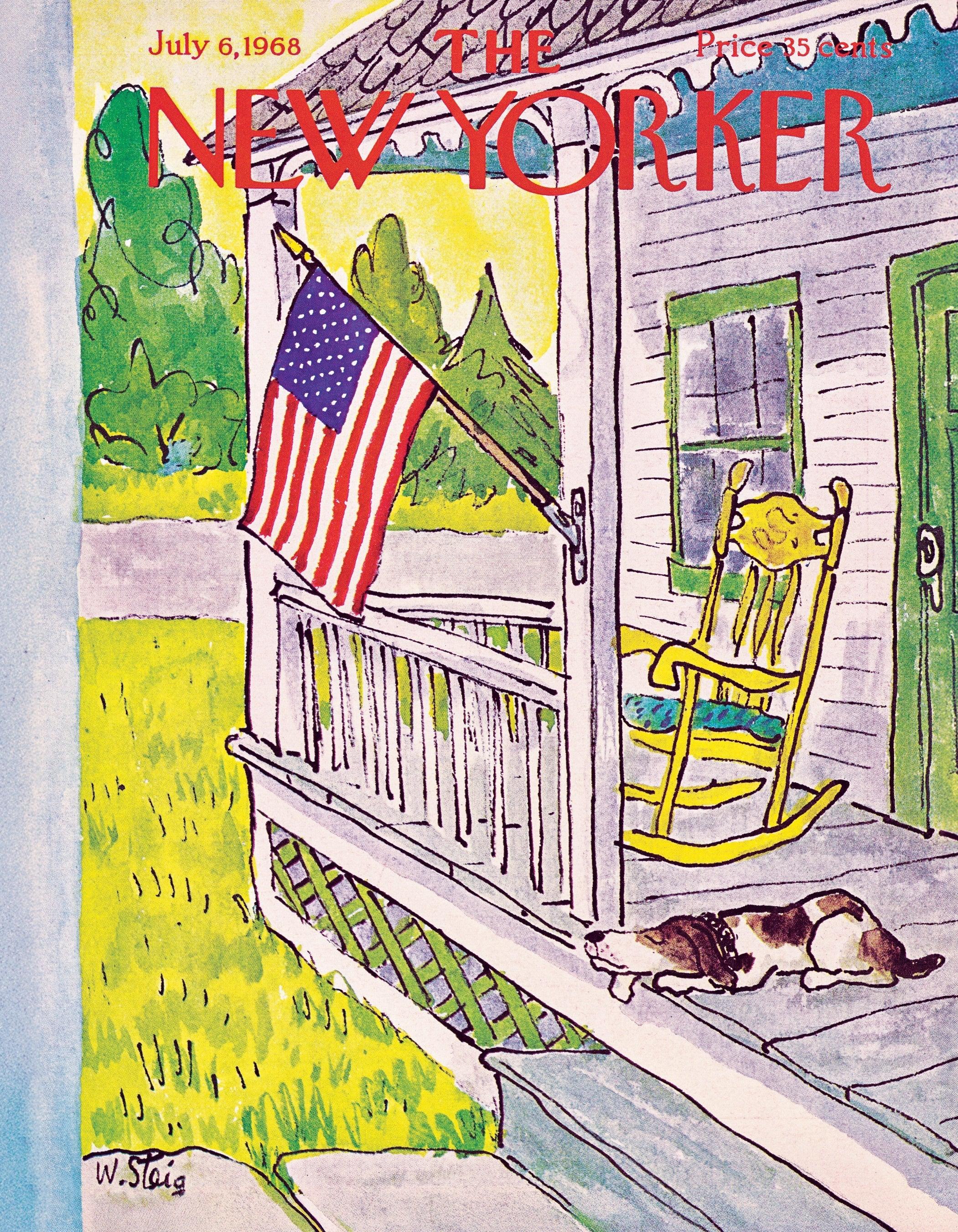 Dog on Porch Mini - BIG FRENCHIES