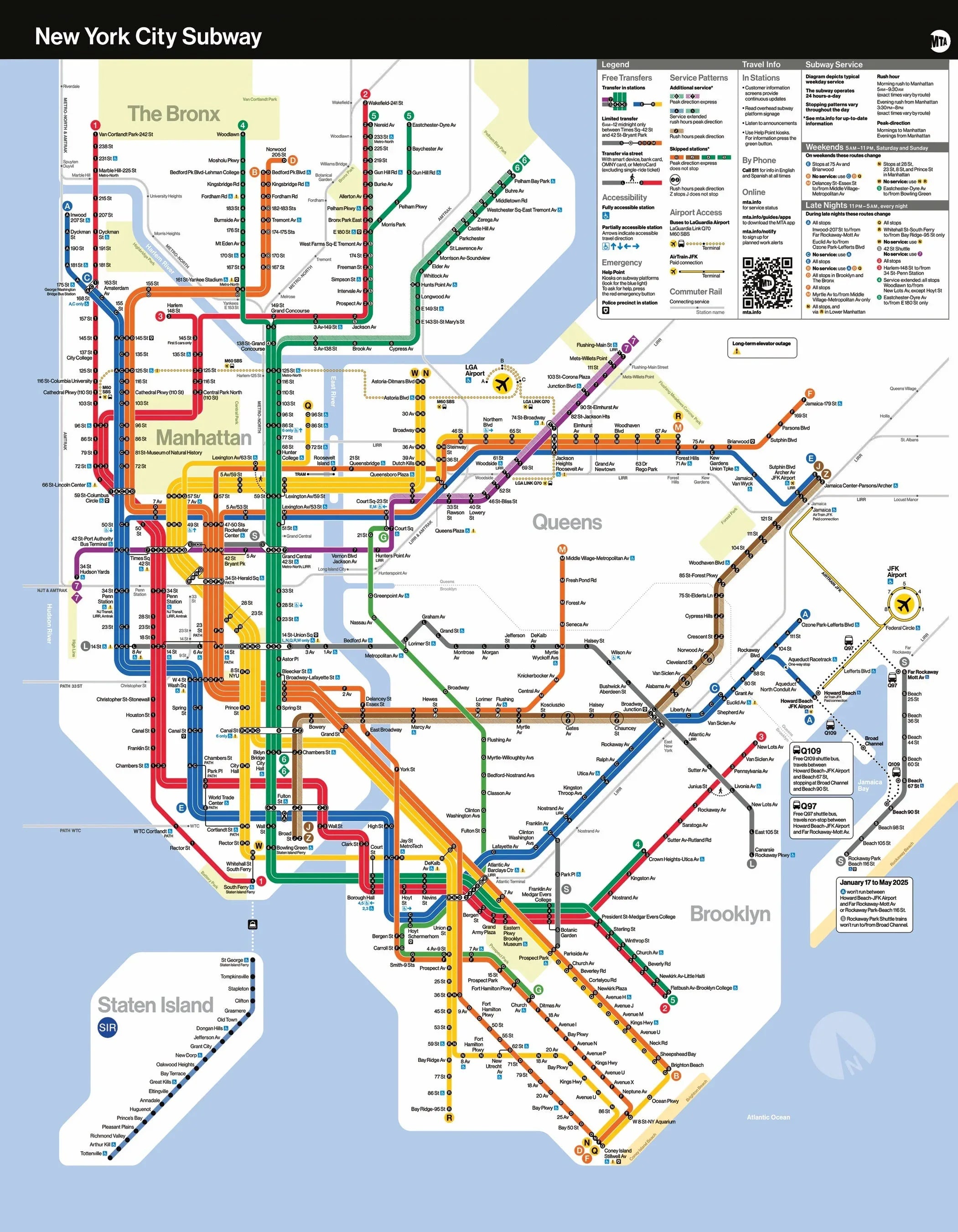 MTA Subway Map Mini - BIG FRENCHIES