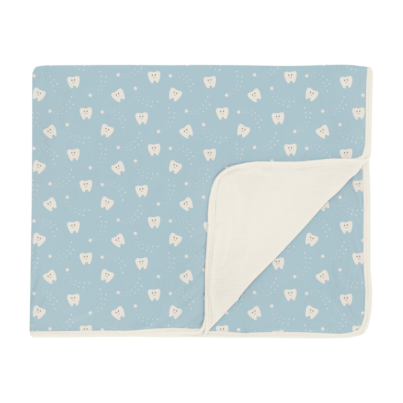 Print Toddler Blanket in Spring Sky Tooth