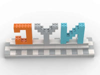 NYC Sign Custom LEGO-Compatible – Modern Display Build (White & Light Gray Base) - BIG FRENCHIES