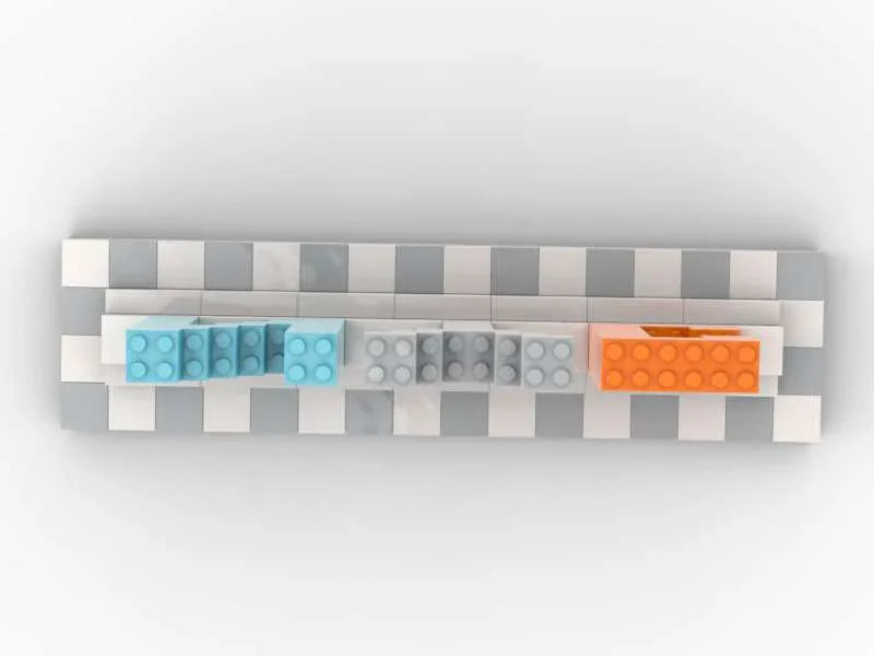 NYC Sign Custom LEGO-Compatible – Modern Display Build (White & Light Gray Base) - BIG FRENCHIES