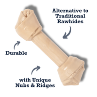 Country Living Nylon Bone Dog Chew Toy – Durable Rawhide-Shaped - BIG FRENCHIES