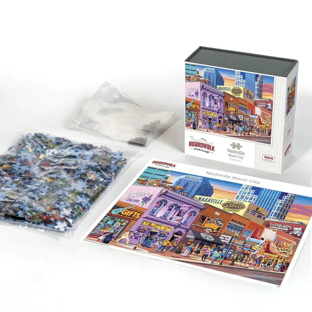 Nashville Music City 500 Piece Jigsaw Puzzle Boardwalk - BIG FRENCHIES