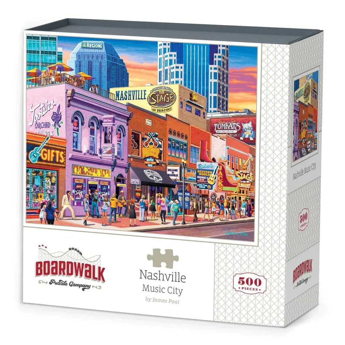 Nashville Music City 500 Piece Jigsaw Puzzle Boardwalk - BIG FRENCHIES
