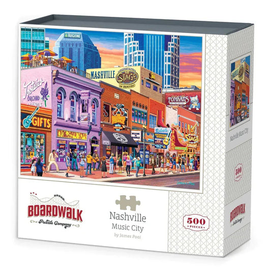 Nashville Music City 500 Piece Jigsaw Puzzle Boardwalk - BIG FRENCHIES