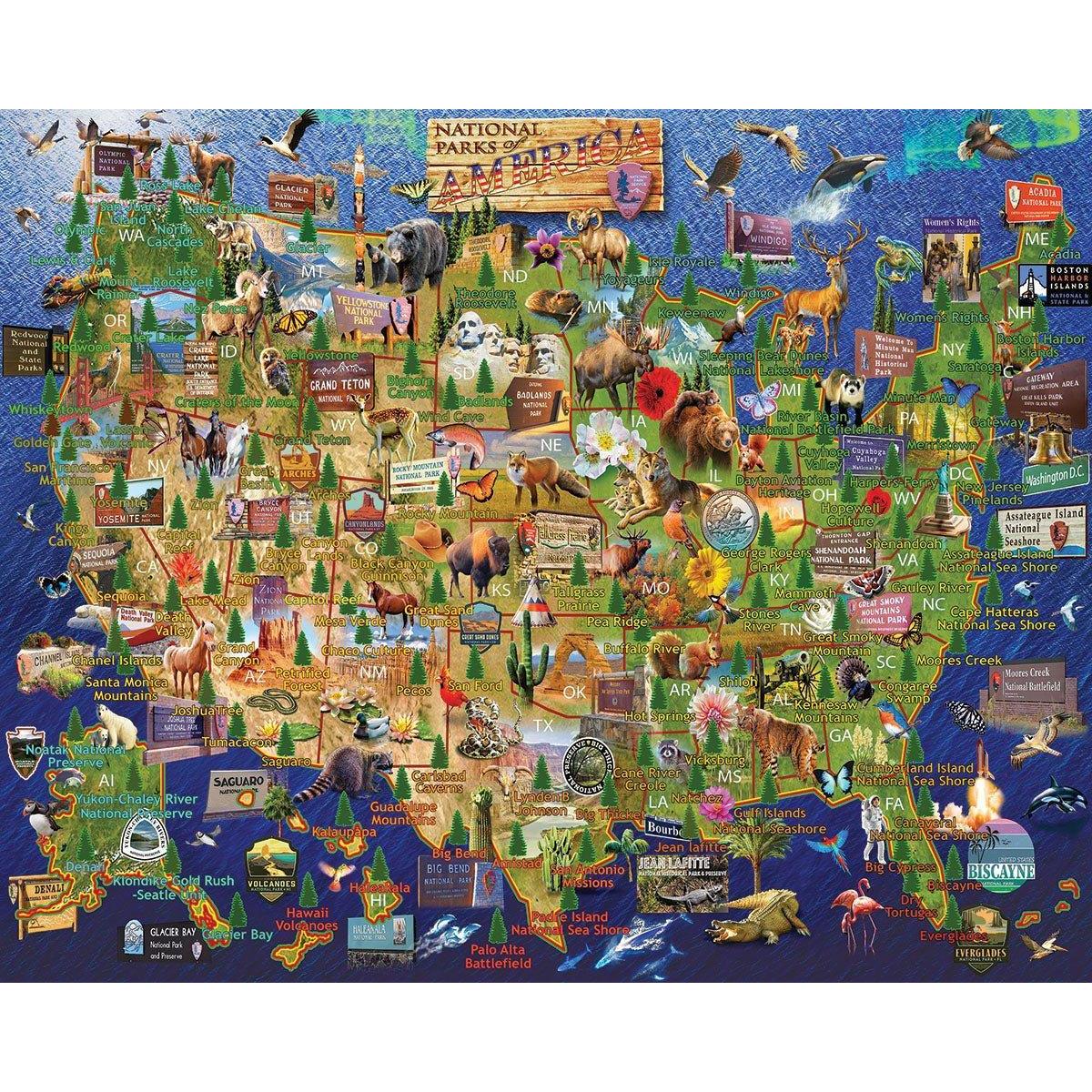 National Parks of America 1000 Piece Jigsaw Puzzle White Mountain