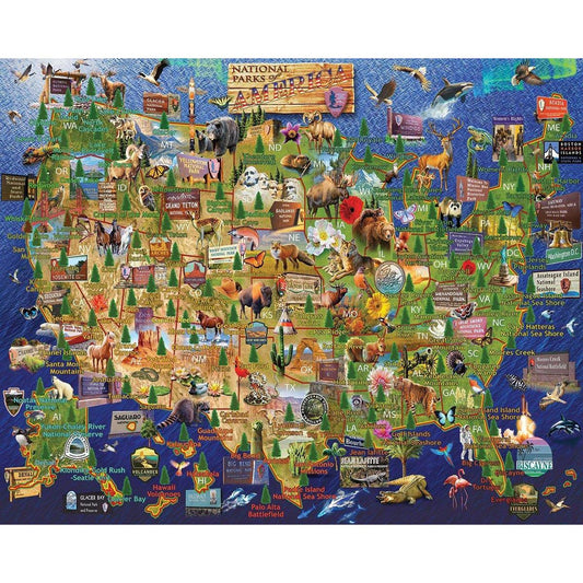 National Parks of America 1000 Piece Jigsaw Puzzle White Mountain