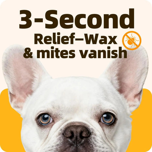 Natural Pet Ear Drops for Dogs & Cats Ear Mites & Ear Infection Care 20 ml