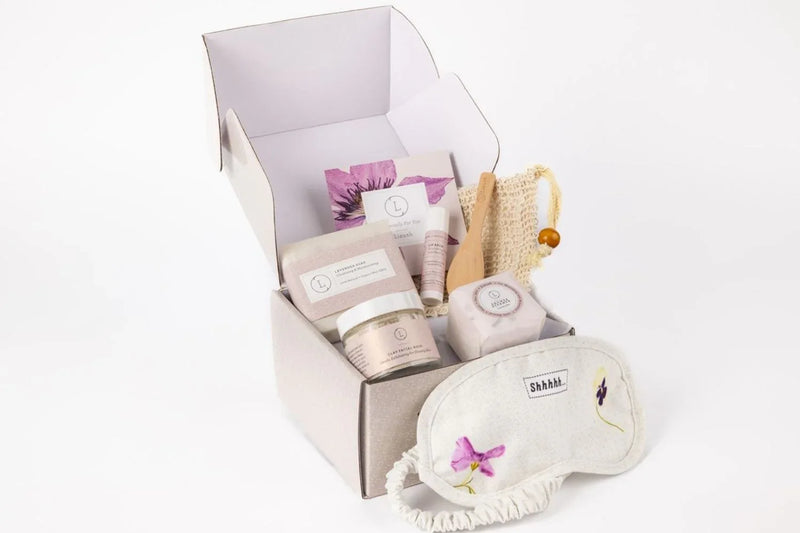 Lavender bath and body set, Natural skincare appreciation gift box - BIG FRENCHIES