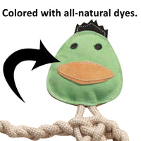 Bitsy Bunny Natural Rope Knottie® Dog Toy, Large (9mm rope diameter) - BIG FRENCHIES
