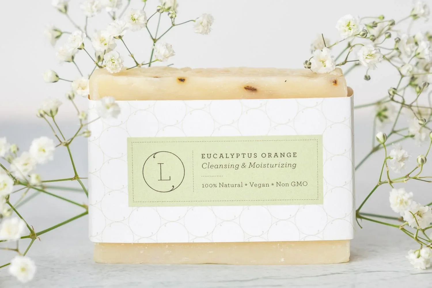2x Eucalyptus Natural Handmade Soap Bar, Fresh Cold Process Soap - BIG FRENCHIES