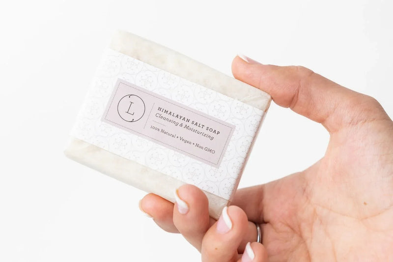 2x Himalayan Salt Soap Bar, Natural Unscented Soap, Vegan Handmade Soap - BIG FRENCHIES