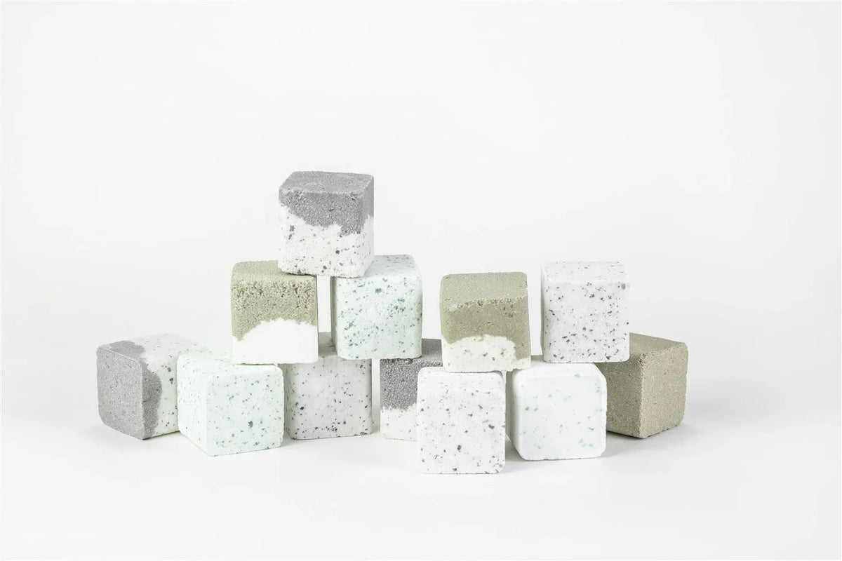 Earthy Shower Steamer Gift Box for Men and Women, Set of 12 Shower Steamers Package - BIG FRENCHIES