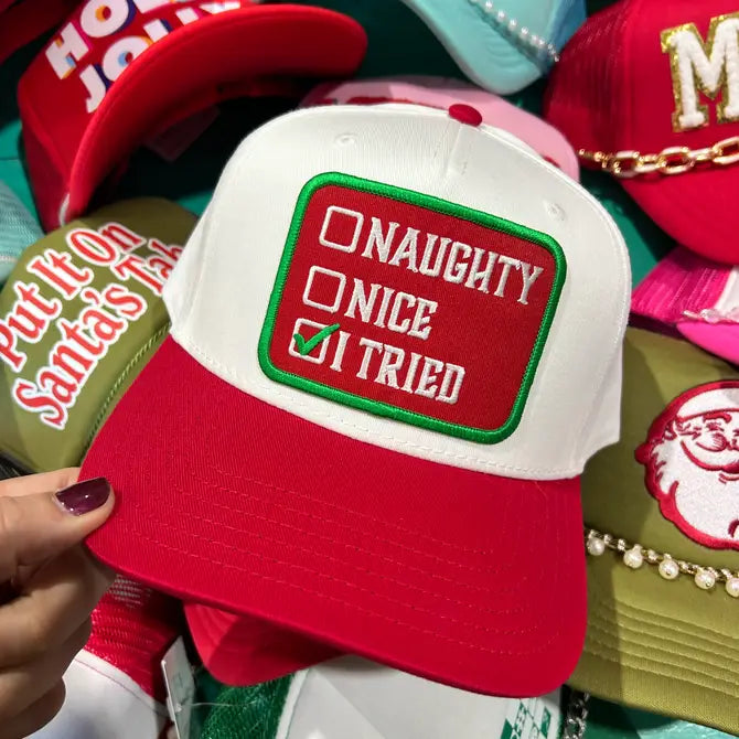 Naughty, Nice, I Tried Trucker Hat - BIG FRENCHIES