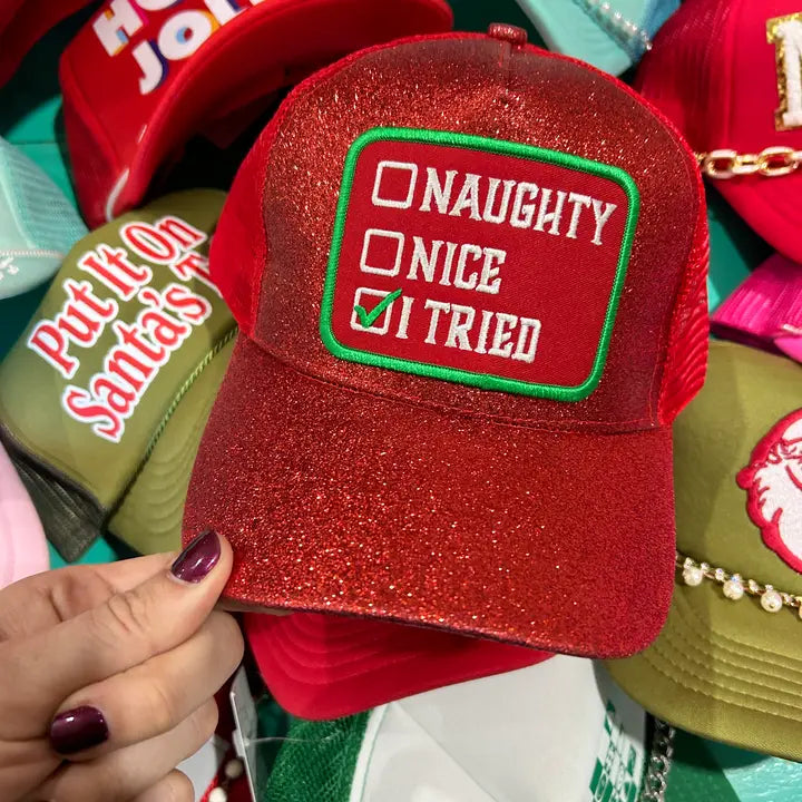Naughty, Nice, I Tried Trucker Hat - BIG FRENCHIES