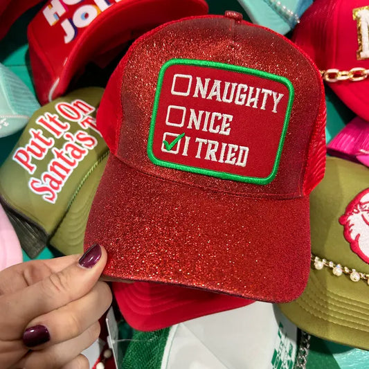 Naughty, Nice, I Tried Trucker Hat - BIG FRENCHIES